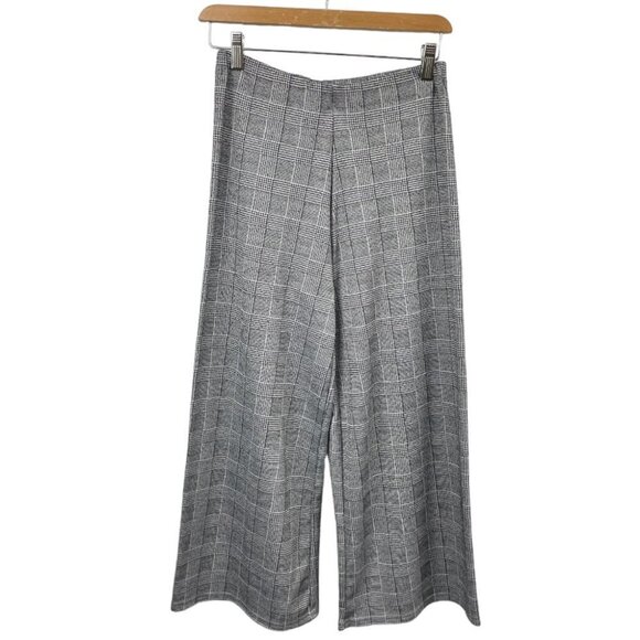 * Primark Plaid Wide Leg High Waist Jersey Culottes Size US 6 - Picture 2 of 5